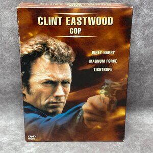 Clint Eastwood Cop DVD Collection 2003  - Dirty Harry Magnum Force Tightrope